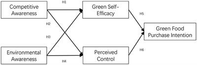 Are non-competitors greener? The effect of consumer awareness differences on green food consumption